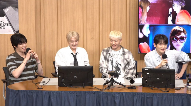 왼쪽부터 니엘, 천지, 창조, 리키(사진=SBS 파워FM ‘두시탈출 컬투쇼’ 캡처)